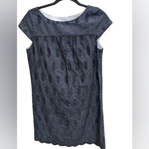 Ann Taylor Black  Sleeves Eyelet Shift Dress  Summer/ Spring